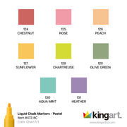 Liquid Chalk Markers 8 Vintage Colors - MARKERS & PENS - KINGART