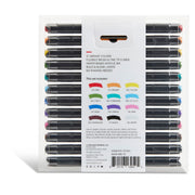 Twin-Tip Acrylic Paint Brush Pens - 12 Classic Colors - MARKERS & PENS - KINGART