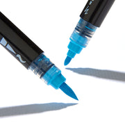 Twin-Tip Acrylic Paint Brush Pens - 12 Classic Colors - MARKERS & PENS - KINGART
