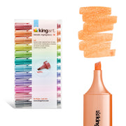 Highlighters 12 Metallic Colors - Studio - KINGART