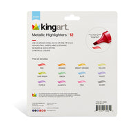Highlighters 12 Metallic Colors - Studio - KINGART
