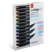 PRO Acrylic Paint Markers 12 Pastel Colors - MARKERS & PENS - KINGART