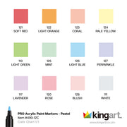 Acrylic Paint Markers - 12 Pastel Colors - MARKERS & PENS - KINGART