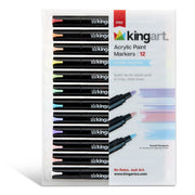 PRO Acrylic Paint Markers 12 Pastel Colors - MARKERS & PENS - KINGART