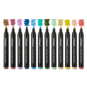 PRO Acrylic Paint Markers 12 Vintage Colors - MARKERS & PENS - KINGART