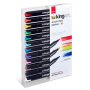 PRO Acrylic Paint Markers 12 Bright Colors - Pro - KINGART