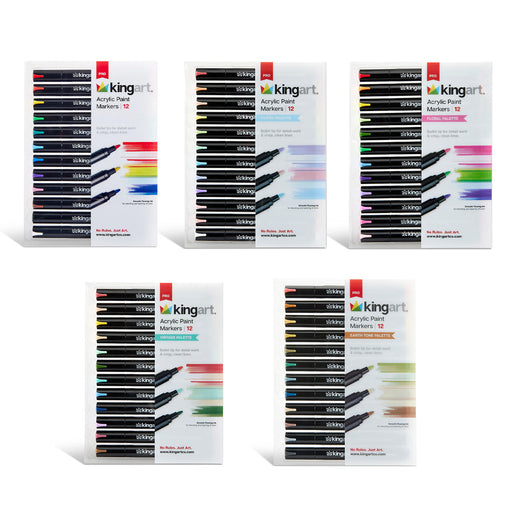 PRO Acrylic Paint Markers - 2mm Bullet Tip - 60pc Bundle - MARKERS & PENS - KINGART