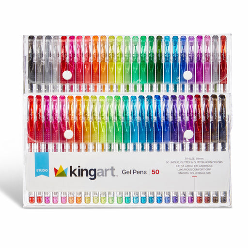 Gel Pens 50 Glitter Colors - Studio - KINGART