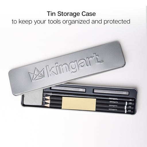 Sketching Tin Set, 9 pc - ARTIST SETS - KINGART