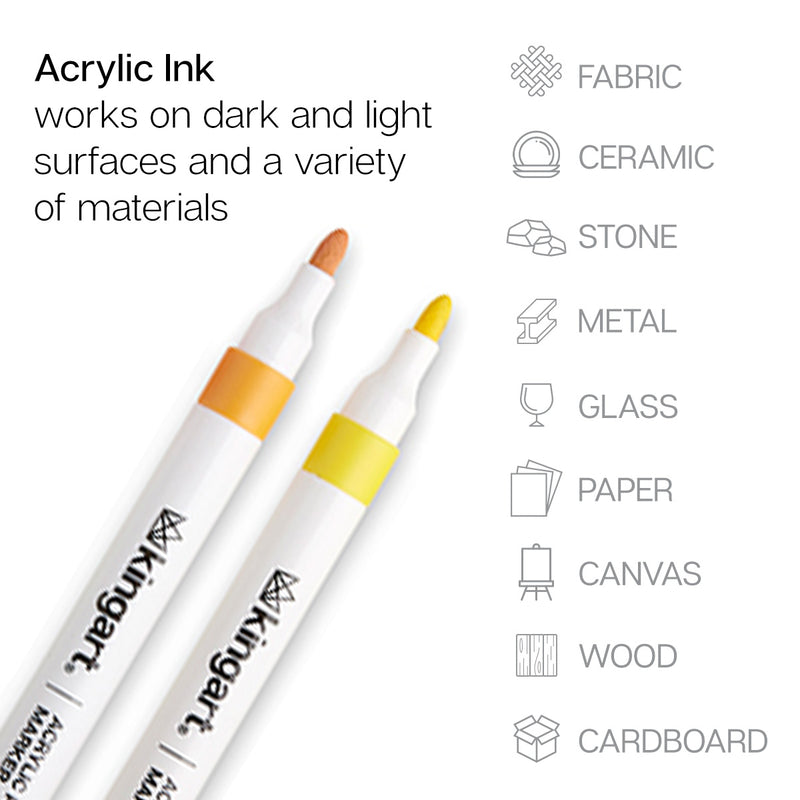 Acrylic Paint Markers 48 Colors - Studio - KINGART