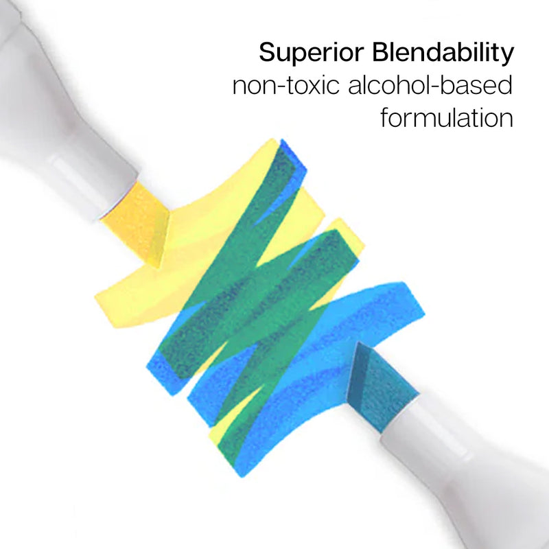 Double-Ended Alcohol Markers - Singles (60 Colors) - Pro - KINGART
