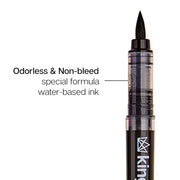 PRO Acrylic Paint Brush Pens 12 Bright Colors - Pro - KINGART