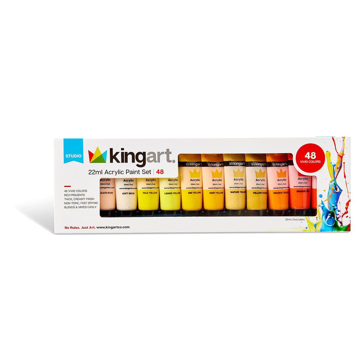 PRO Artist Acrylic Paint, Set of 48 Unique Colors — KINGART