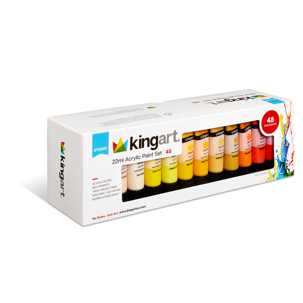 PRO Artist Acrylic Paint, Set of 48 Unique Colors — KINGART