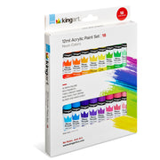 Acrylic Paint 18 Neon Colors - Studio - KINGART®