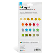 Watercolor Paint 21 Pearlescent Colors - Studio - KINGART®