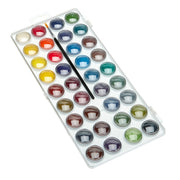 Watercolor Paint Set, 36 Pearlescent Colors - Studio - KINGART®