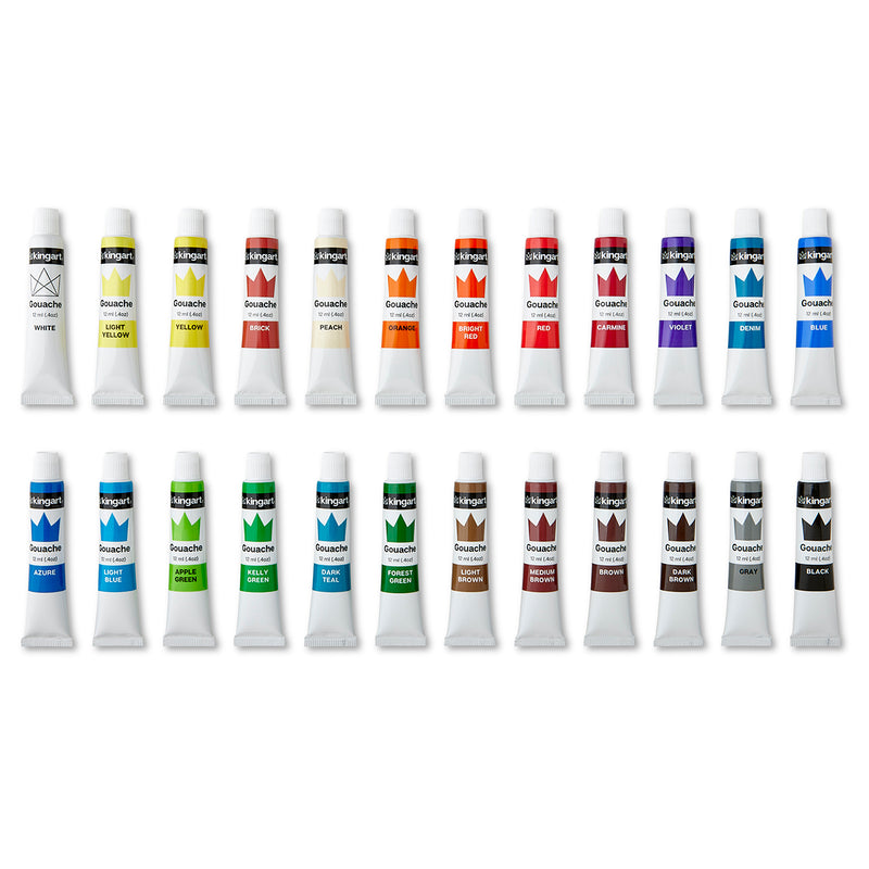Gouache Paint 24 Colors - Studio - KINGART®