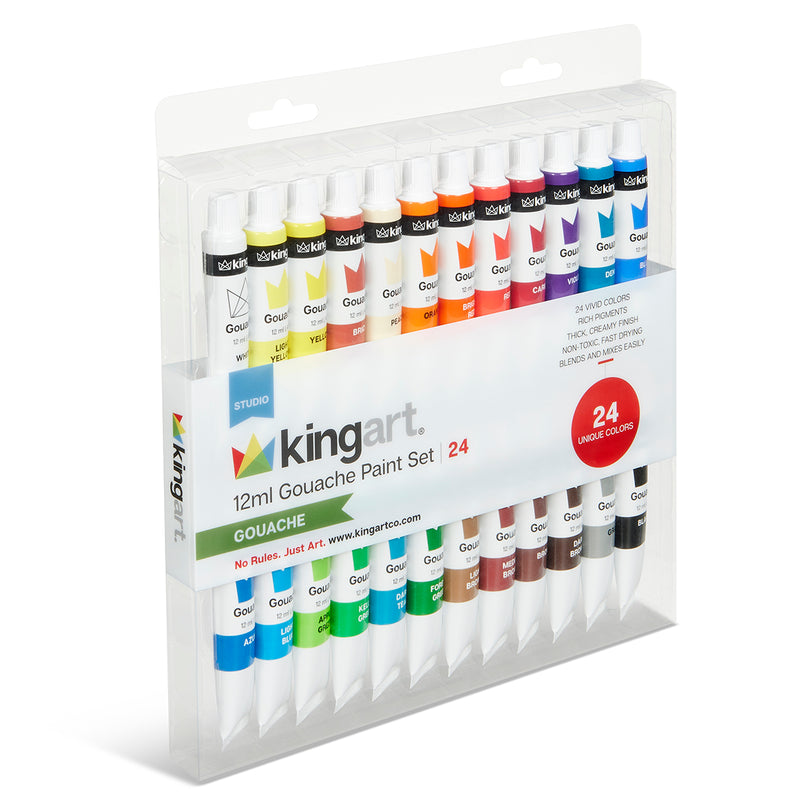 Gouache Paint 24 Colors - Studio - KINGART®