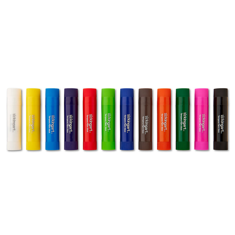 Tempera Paint Sticks, 12 Colors - Studio - KINGART