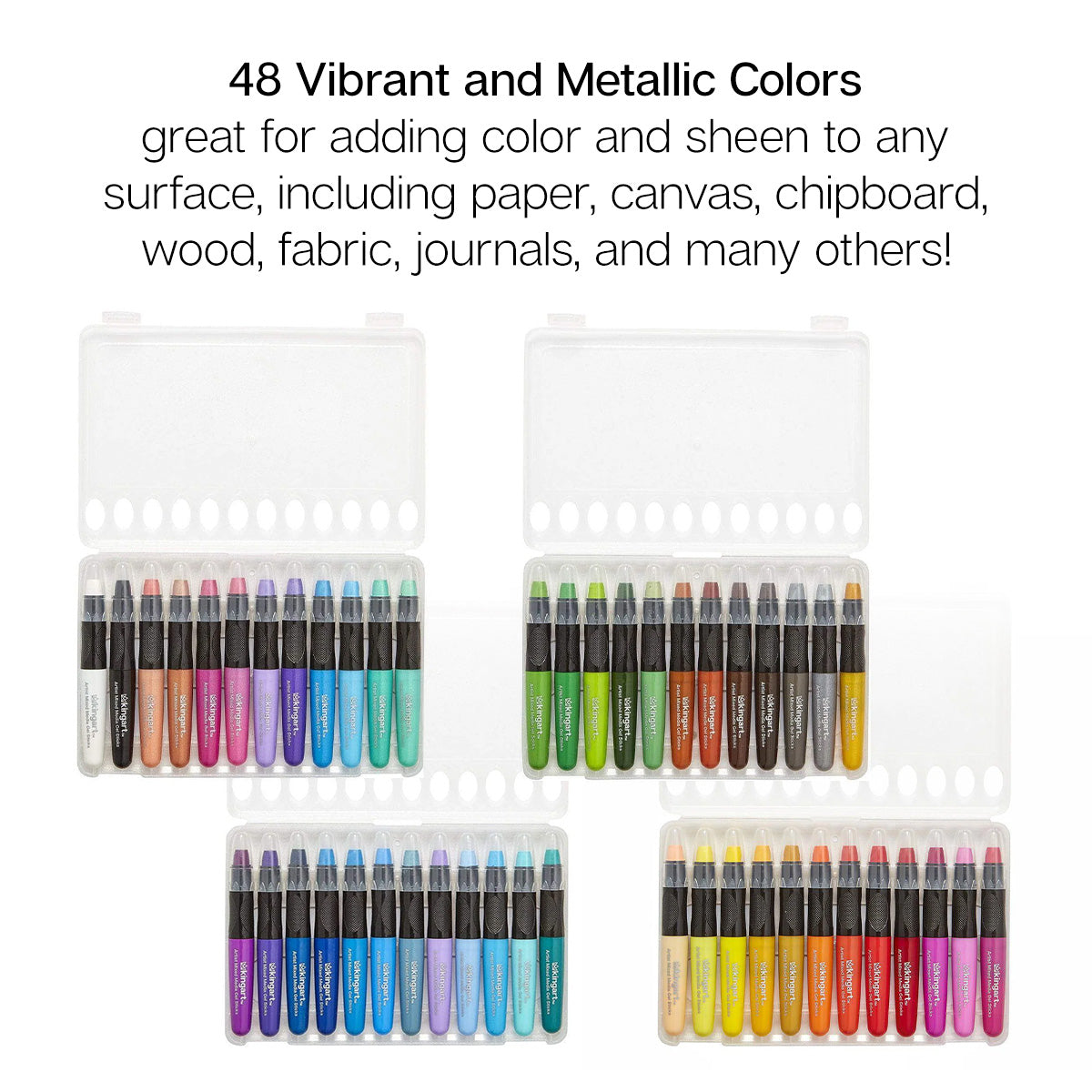 Gel Stick Crayons 48 Colors — KINGART