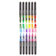 Acrylic Brush Tip Pens 12 Floral Colors - Pro - KINGART