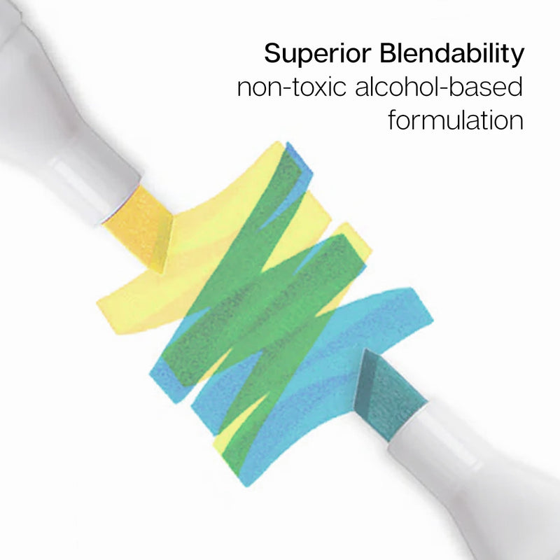 Double-Ended Alcohol Markers 24 Pastel Colors - Pro - KINGART