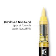 PRO Acrylic Paint Brush Pens 12 Pastel Colors - Pro - KINGART