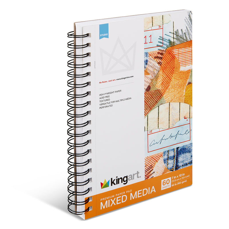 Mixed Media Paper 7x10 60 Sheets - ARTIST PAPER - KINGART