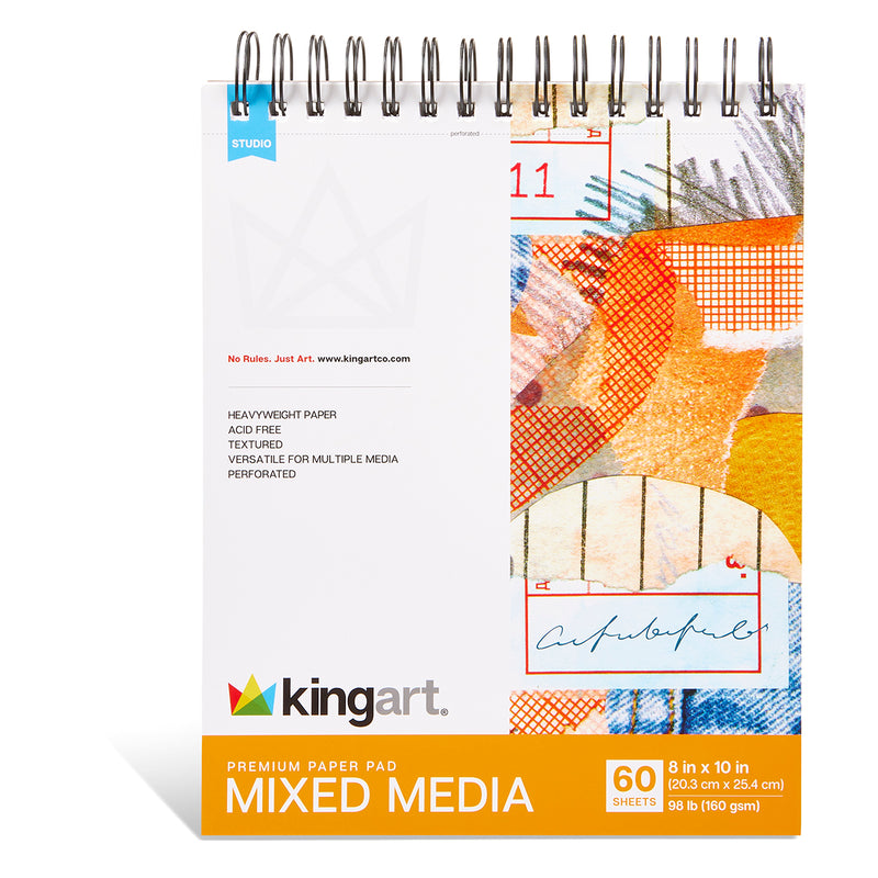 Mixed Media Sketchbook, 8” x 10”, 60-Sheets -  - KINGART