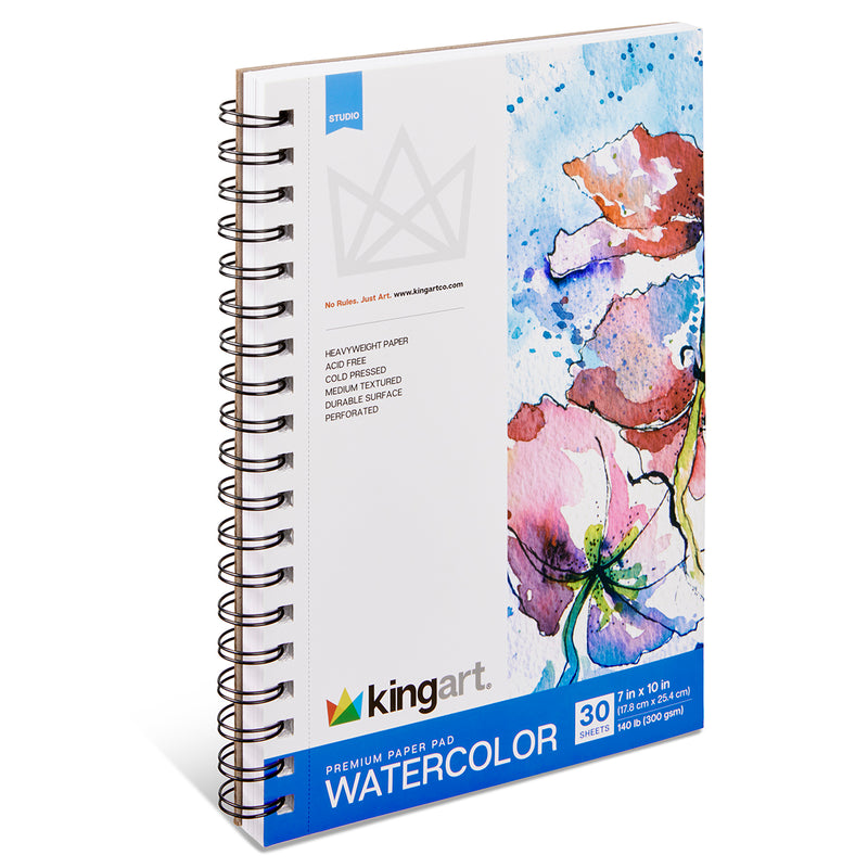 Watercolor Paper 7x10 30 Sheets - ARTIST PAPER - KINGART