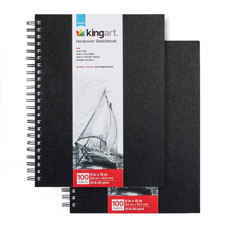 Studio Hardcover Sketchbook – 9" x 12" (2 Pack)