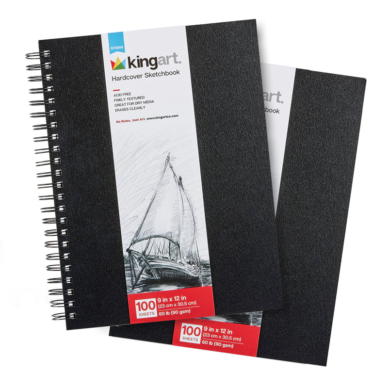 Studio Hardcover Sketchbook – 9" x 12" (2 Pack)