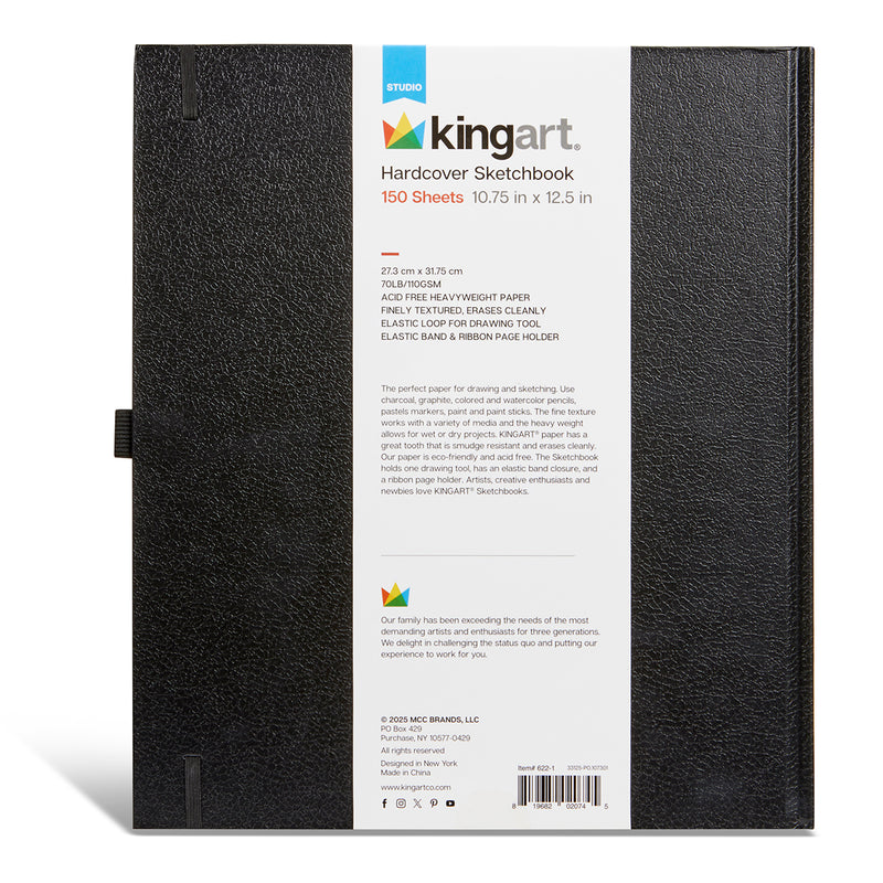 Hardcover Sketchbook 10.75" X 12.5" - 150 Pages