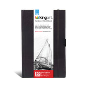 Hardcover Sketchbook 5.5” x 8.5” 80 sheets - ARTIST PAPER - KINGART