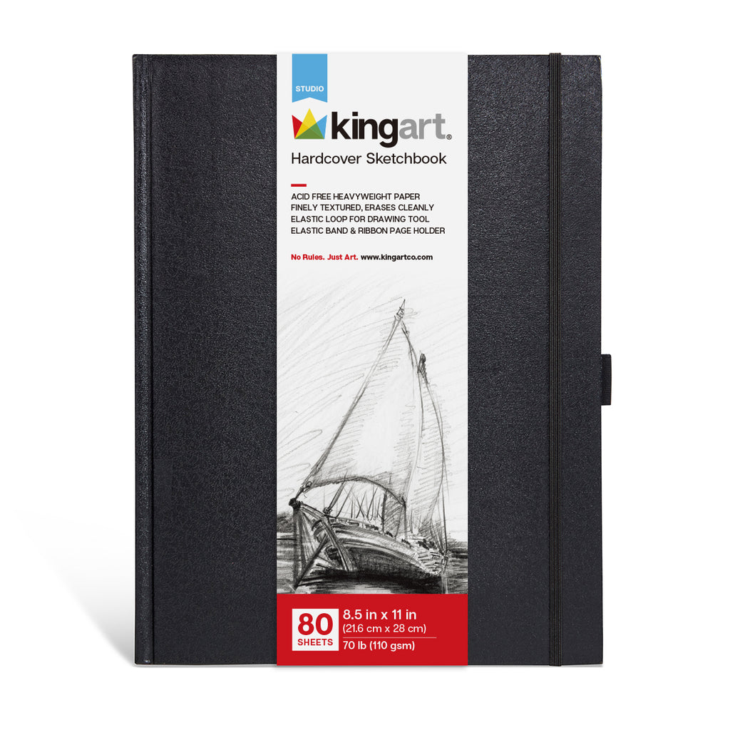 Draw Your Day: KINGART™ Hardbound Sketchbook Journal