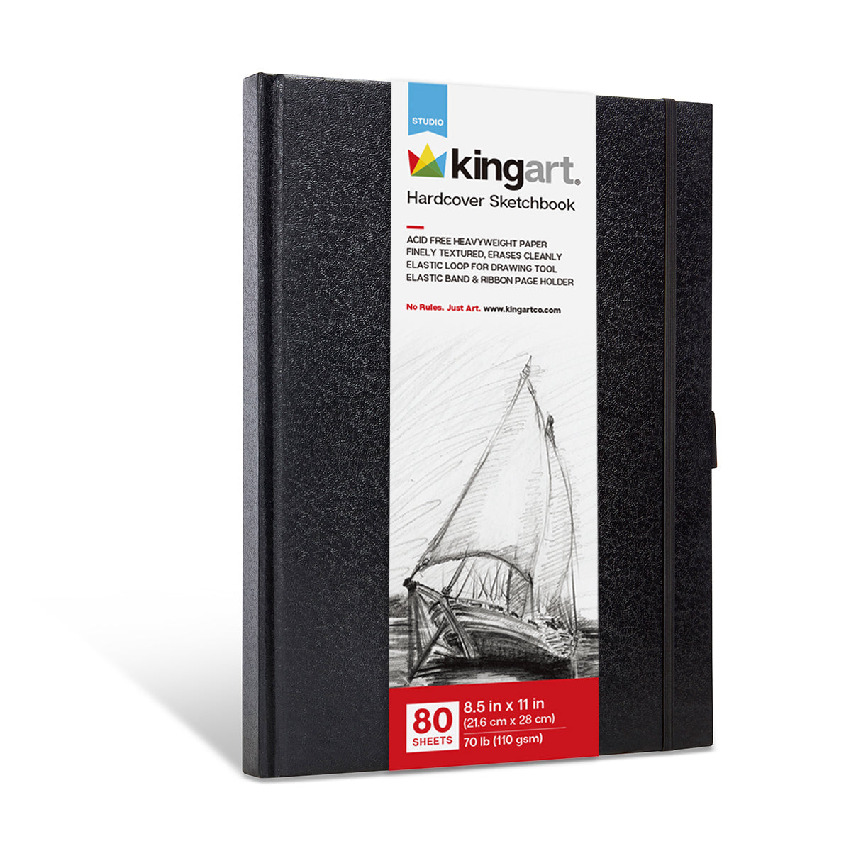 Draw Your Day: KINGART™ Hardbound Sketchbook Journal