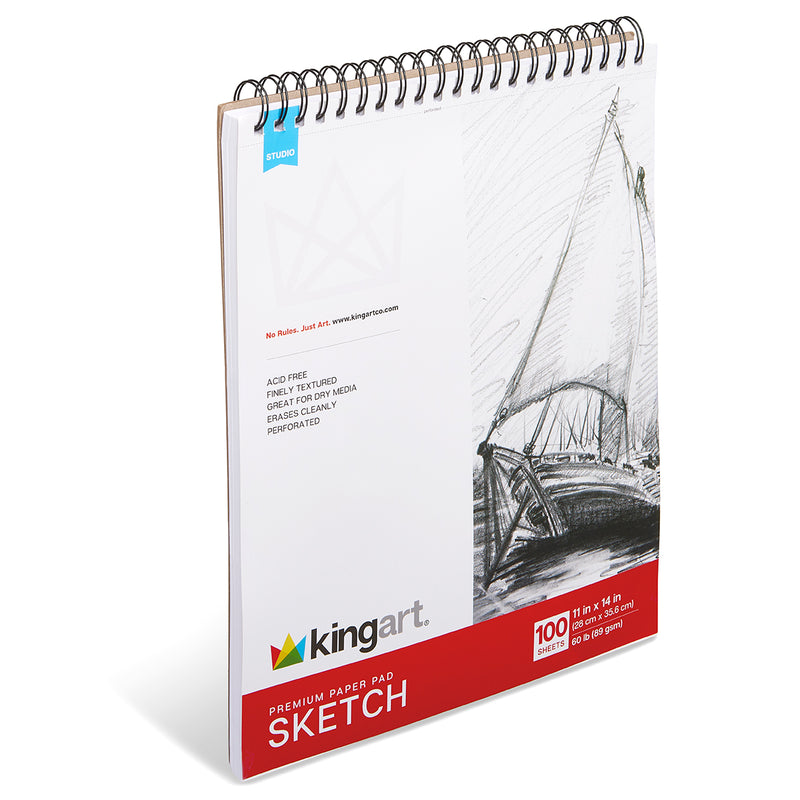 Sketch Paper 11”x 14”, 100 Sheets - Studio - KINGART®