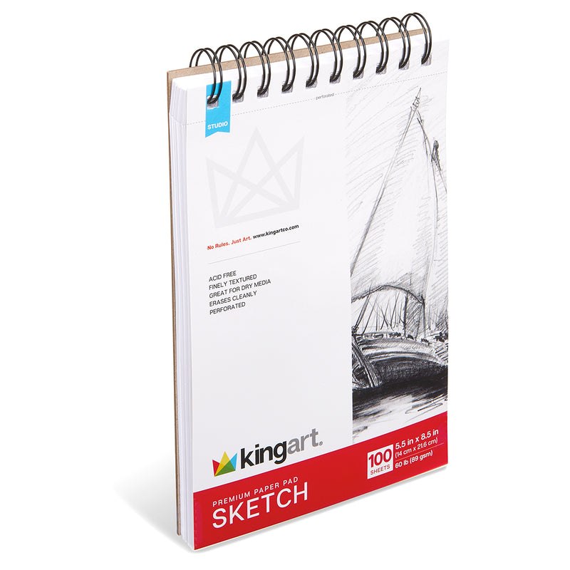 Sketch Pad 5.5” x 8.5” 100 Sheets - Studio - KINGART®