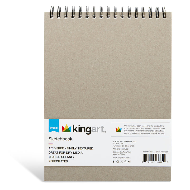 Sketchbook 9" x 12" - 100 Sheets - ARTIST PAPER - KINGART