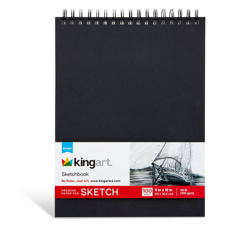 Sketchbook 9" x 12" - 100 Sheets - ARTIST PAPER - KINGART