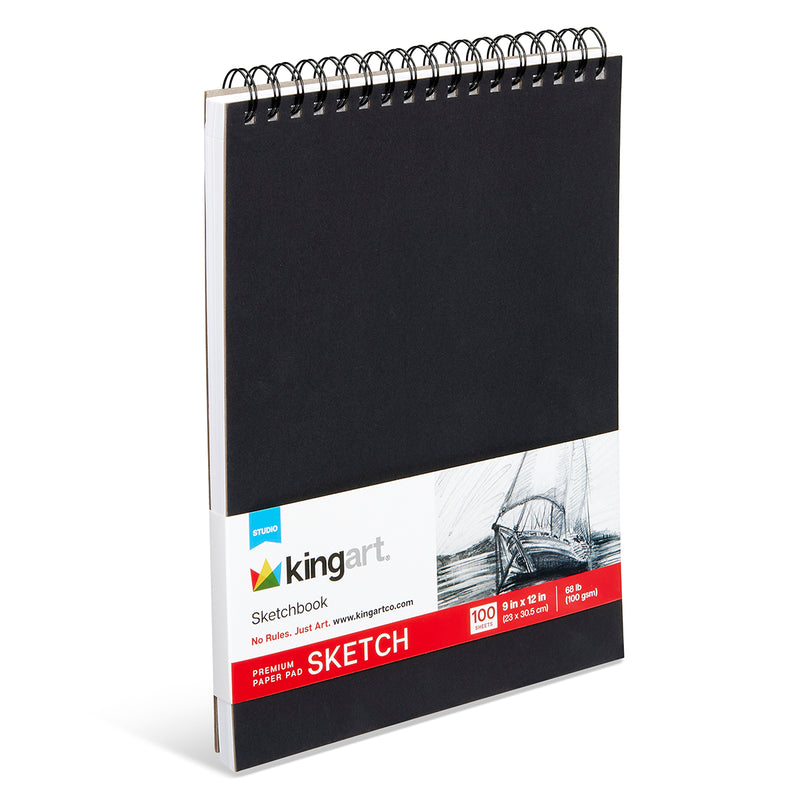Sketchbook 9" x 12" - 100 Sheets - ARTIST PAPER - KINGART