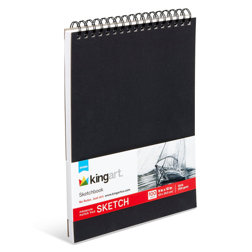 Sketchbook 9" x 12" - 100 Sheets - ARTIST PAPER - KINGART