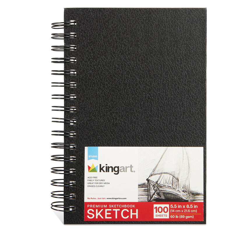 Sketchbook 5.5” x 8.5” 100 Sheets - Studio - KINGART®