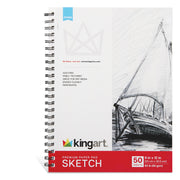 Sketch Pad Spiral Bound, 9 x 12 Inches, 50-Sheets - Studio - KINGART®