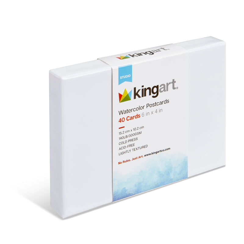 Watercolor Postcards – Cold Press - 40 Pack (4" x 6")