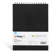 Black Paper Sketchbook  8" x 10.5" - 75 Sheets - ARTIST PAPER - KINGART