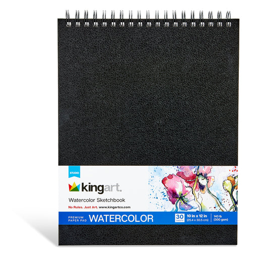 Watercolor Sketchbook  10" x 12" - 30 Sheets - ARTIST PAPER - KINGART