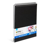 Watercolor Sketchbook Bundle – Spiral Pad + Hardcover Journal 2 Pack (5.5x5.5", 10x12") - ARTIST PAPER - KINGART