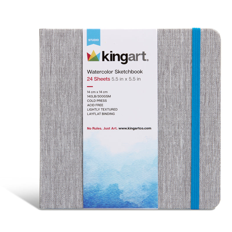 Watercolor Paper Sketchbook 5.5x5.5 24 Pages - ARTIST PAPER - KINGART